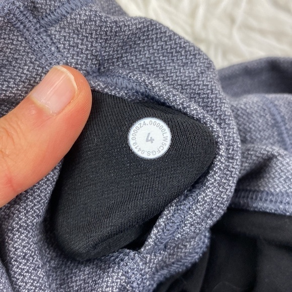 Lululemon Align Pant II 25" Mini Heathered Herringbone Heathered Black White - Picture 4 of 6